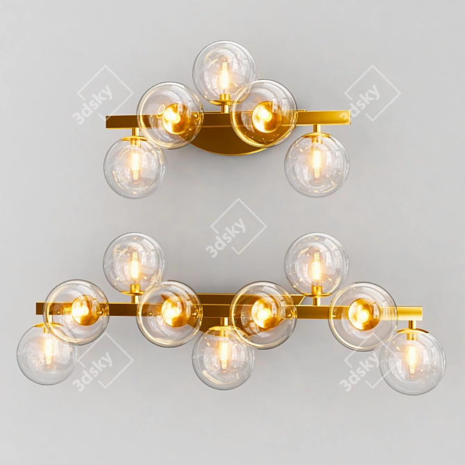 Elegant Maytoni Dallas Wall Sconce 3D model image 2