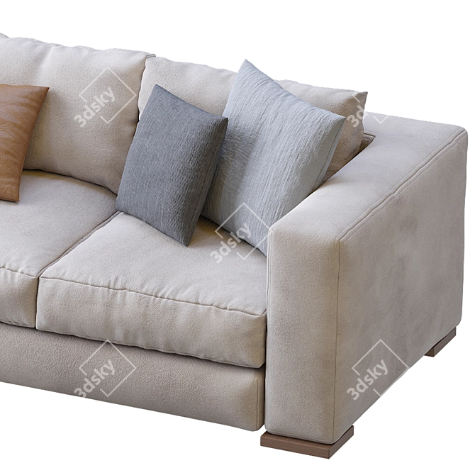 Sleek Arthur Sofa by Jesse 3D model image 5