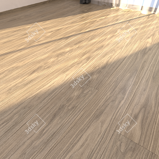 CORA Noce Canaletta 2 Parquet: HD Textures, Multi-Mat 3D model image 1