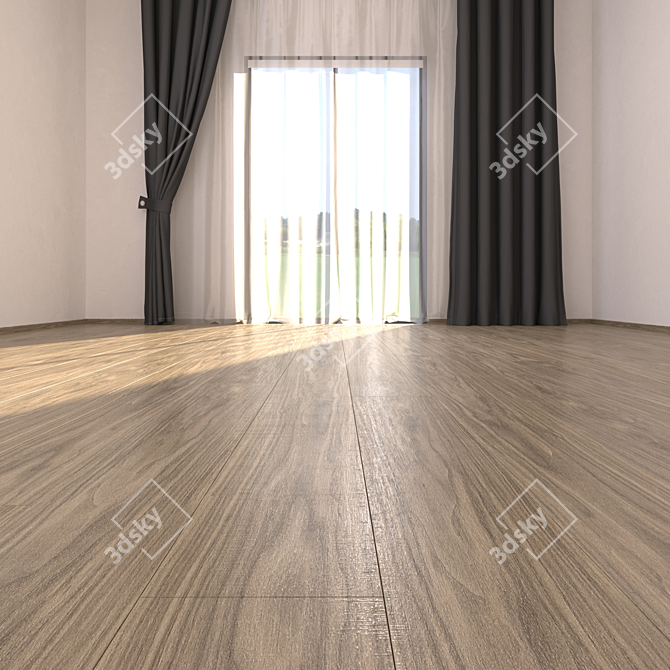 CORA Noce Canaletta 2 Parquet: HD Textures, Multi-Mat 3D model image 2