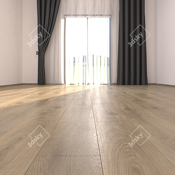 PIGAFETTA Parquet Floor: HD Textures & Multi-Mat 3D model image 2