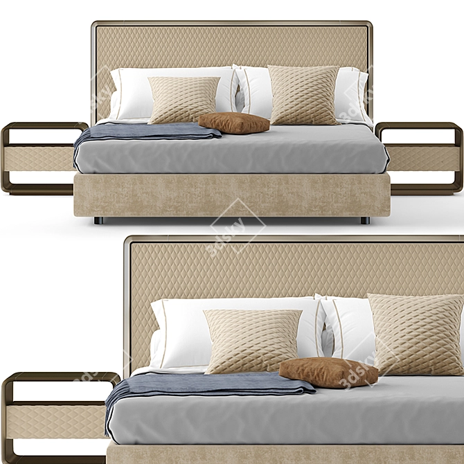Reflex OH Bed - Modern and Stylish Design 3D model image 3