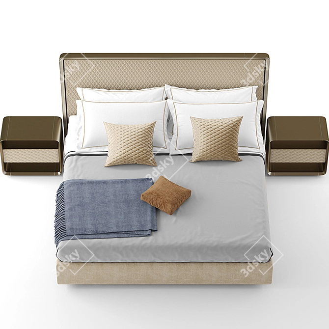 Reflex OH Bed - Modern and Stylish Design 3D model image 5