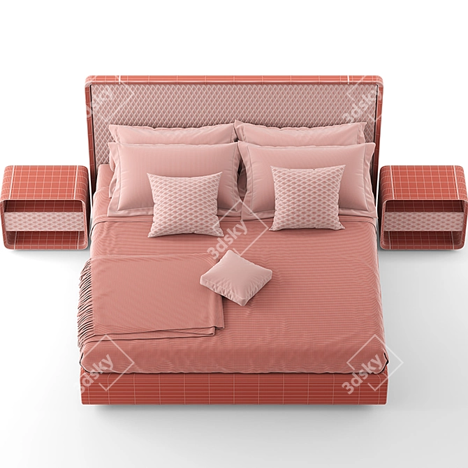 Reflex OH Bed - Modern and Stylish Design 3D model image 7