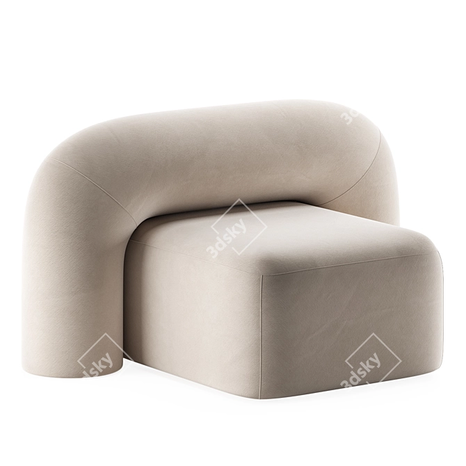 Title: Artu MOSS Armchair - Elegant Comfort 3D model image 3