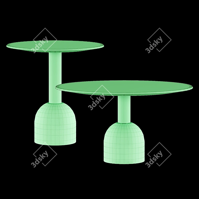 Modern Minimalist Coffee Table 3D model image 6