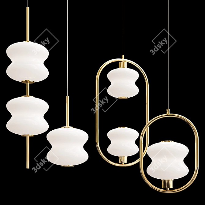 Elegant ALDA Collection Lamps 3D model image 2