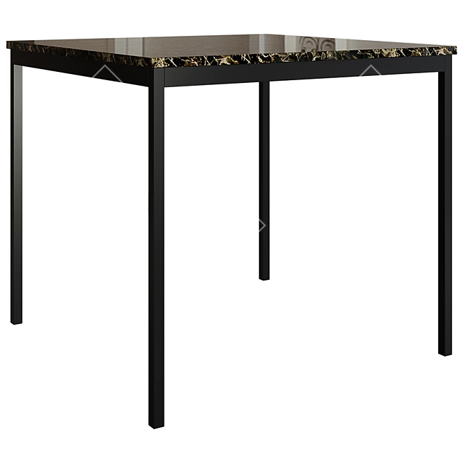 Farringdon Dining Table: Stylish & Functional 3D model image 1