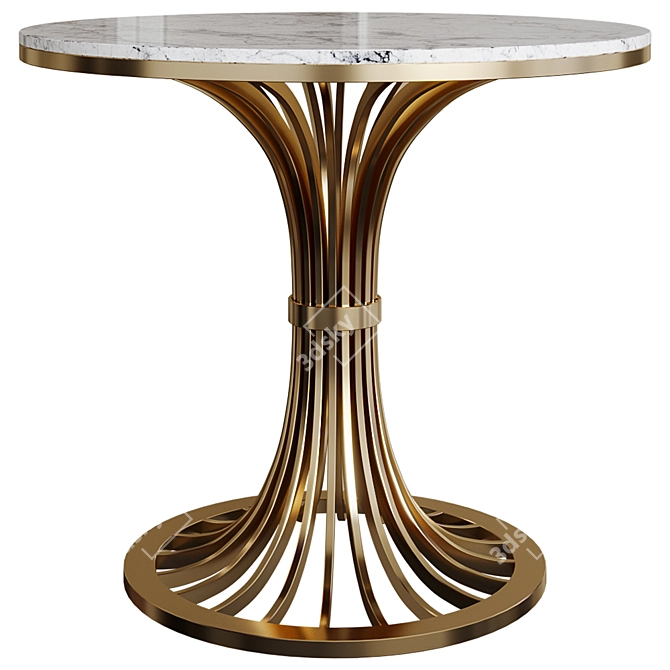 Vella Marble Top Table 3D model image 1