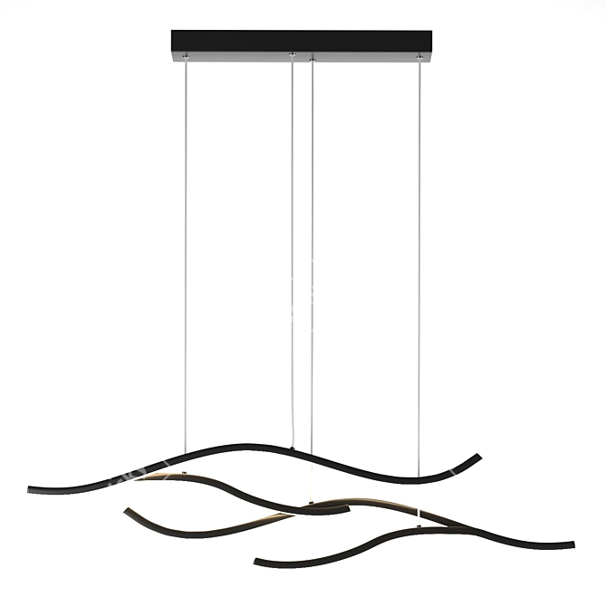 Modern Hanging Lamp | Height 1200, Width 1000 3D model image 2
