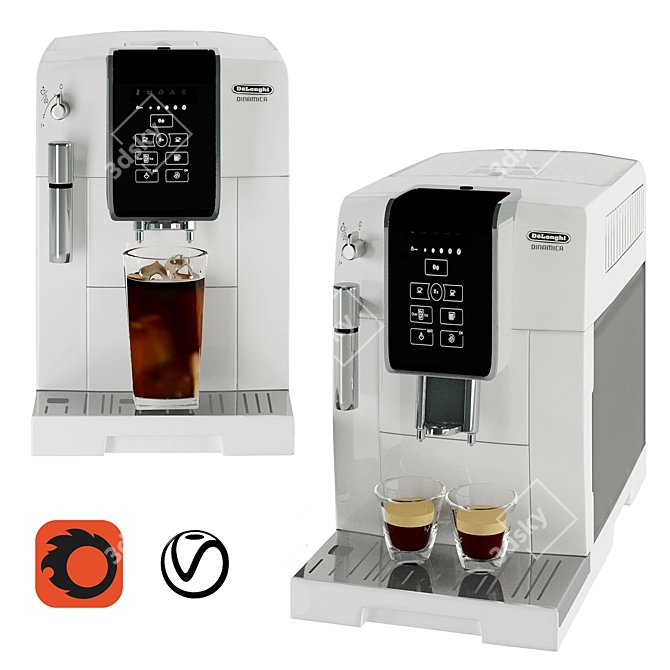 Delonghi Dinamica Automatic Coffee Machine 3D model image 1