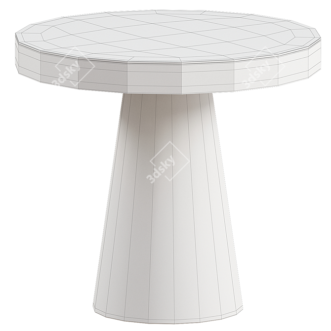 Verdone D41 - Nandika Steel Side Table 3D model image 2