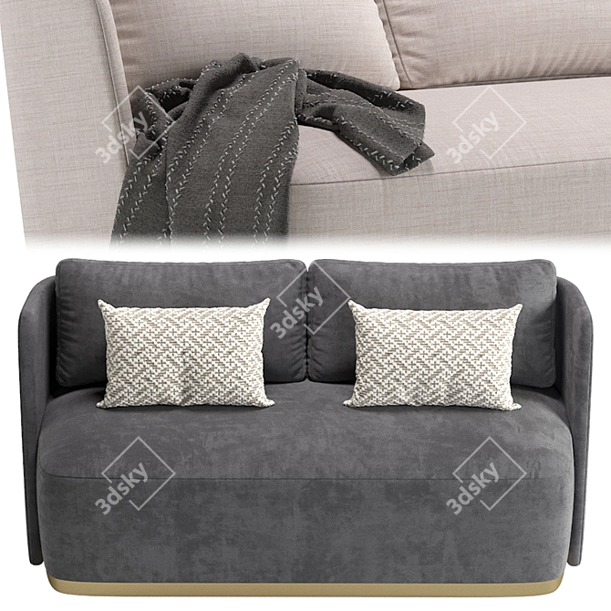 Luxury Sofa Set - McQueen Cazarina Interiors 3D model image 3