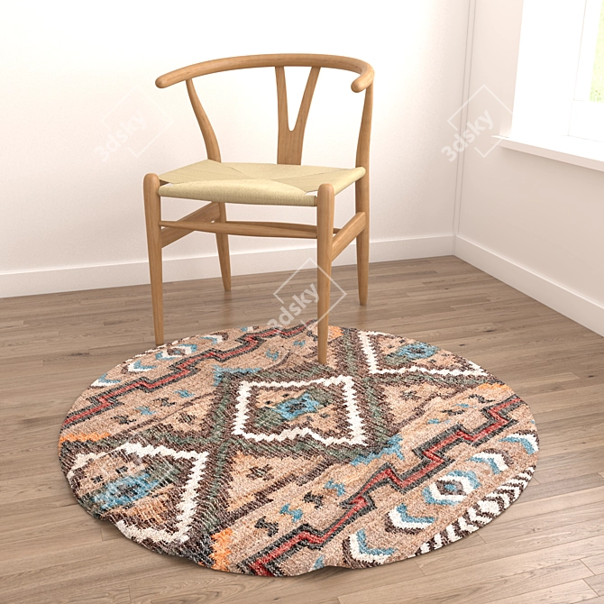 Versatile Rug Set: 8 Variations for Close-Up & Distance Shots 3D model image 3