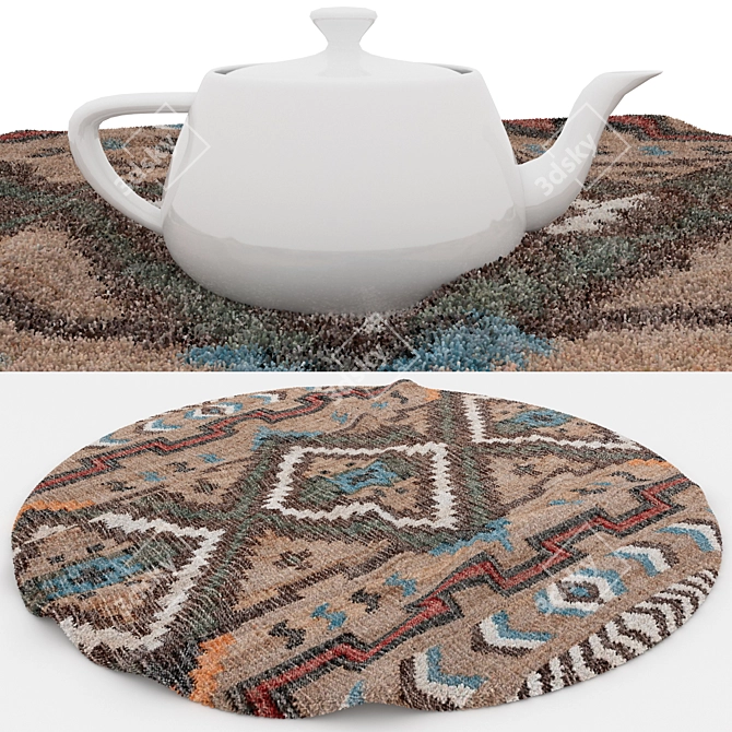 Versatile Rug Set: 8 Variations for Close-Up & Distance Shots 3D model image 4