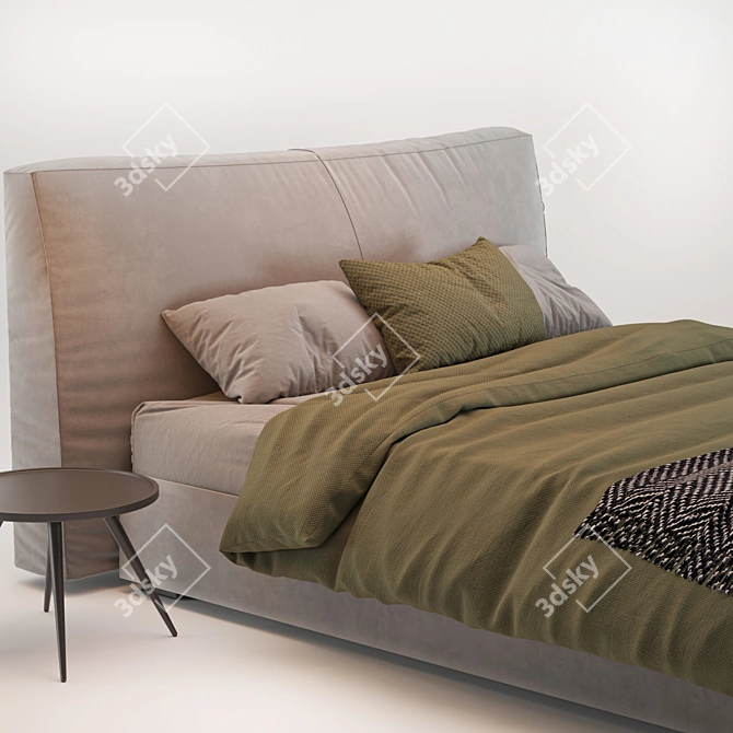 Flou MyPlace Bed 01: Modern Comfort 3D model image 3