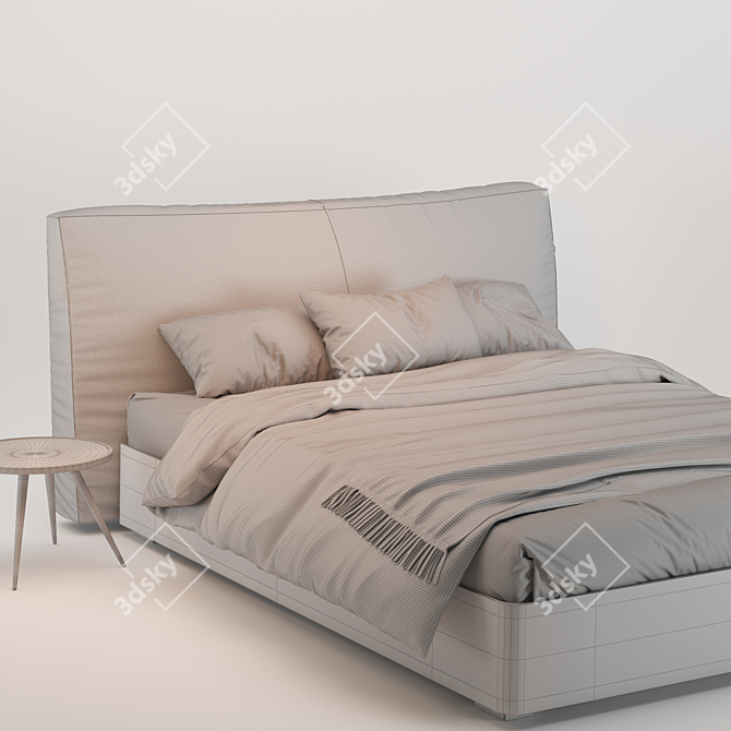 Flou MyPlace Bed 01: Modern Comfort 3D model image 5