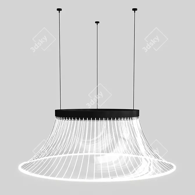 Innovative LED Pendant Lamp 3D model image 2