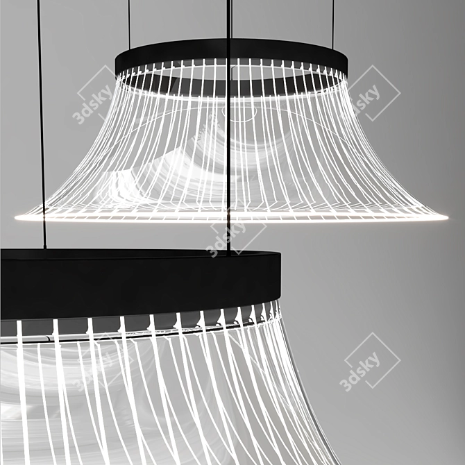 Innovative LED Pendant Lamp 3D model image 3