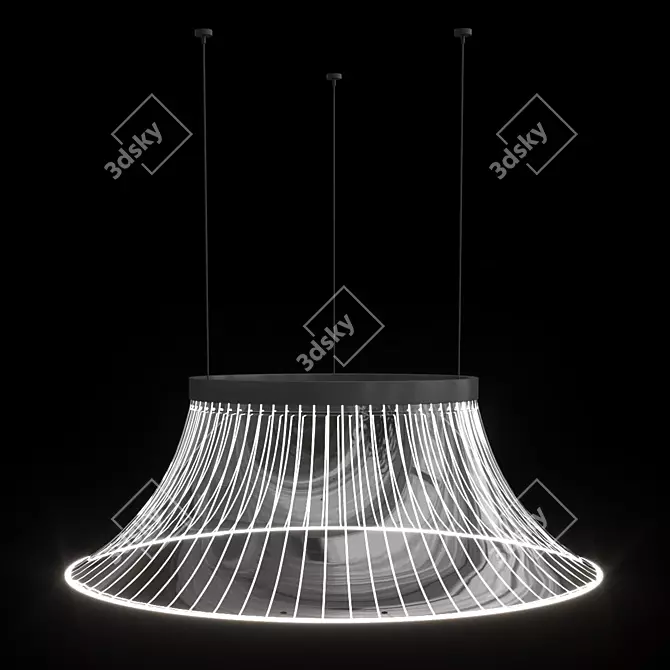 Innovative LED Pendant Lamp 3D model image 4