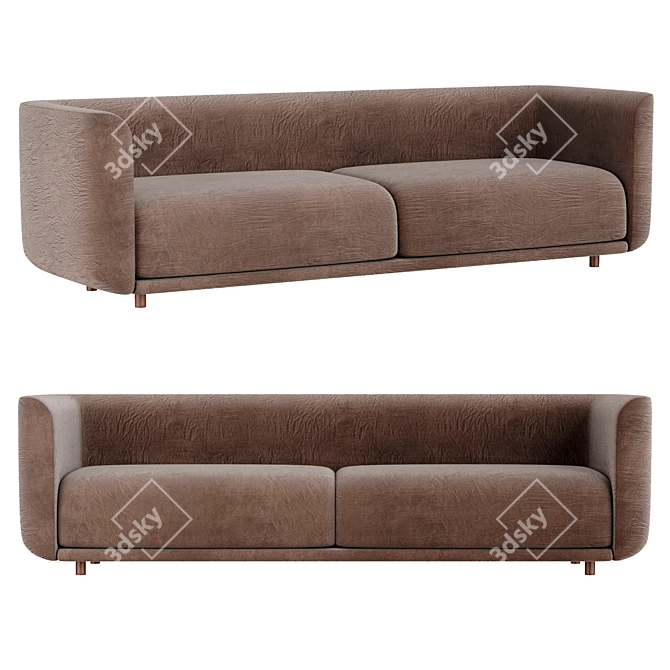 Modern Fat Tulip Sofa 3D model image 1