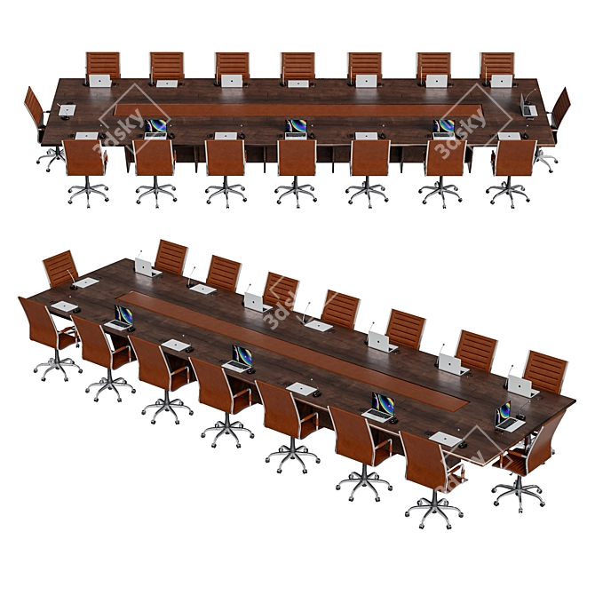  Modern Conference Table 2015 3D model image 1