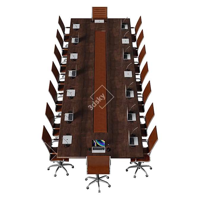  Modern Conference Table 2015 3D model image 2