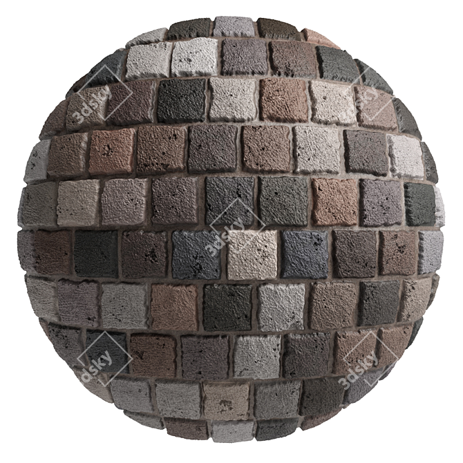 Wild Slate Stone Wall Decor 3D model image 3