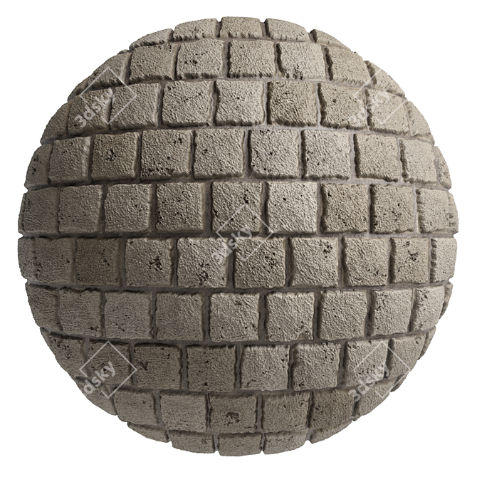 Wild Slate Stone Wall Decor 3D model image 4