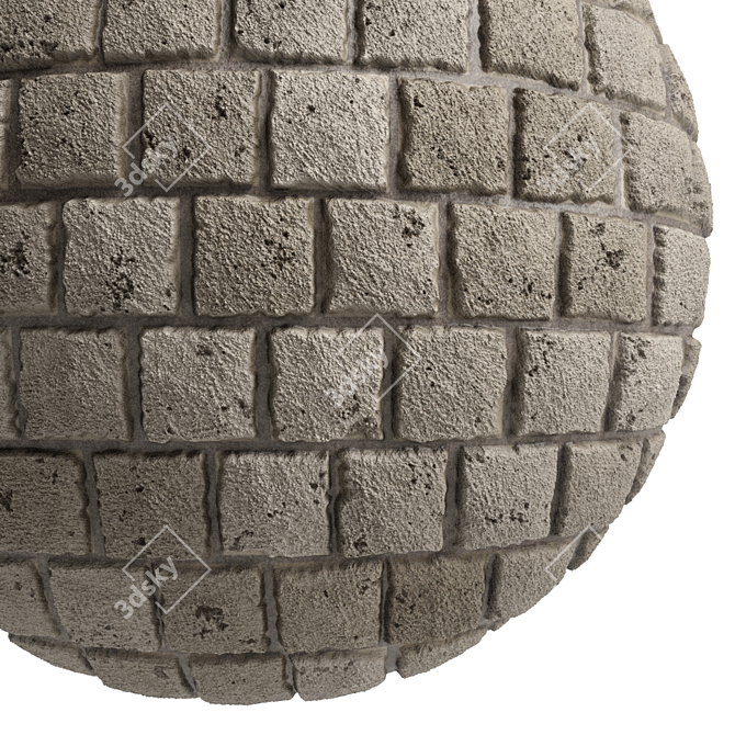 Wild Slate Stone Wall Decor 3D model image 5