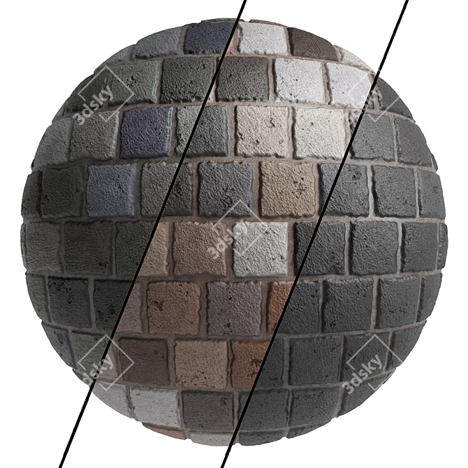 WildStone Decor Pack - High-Resolution Stone Wall Material 3D model image 1