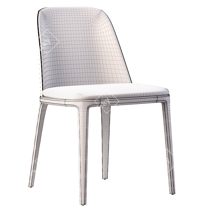 Elegant Grace Chair: Stylish Seating Solution 3D model image 5