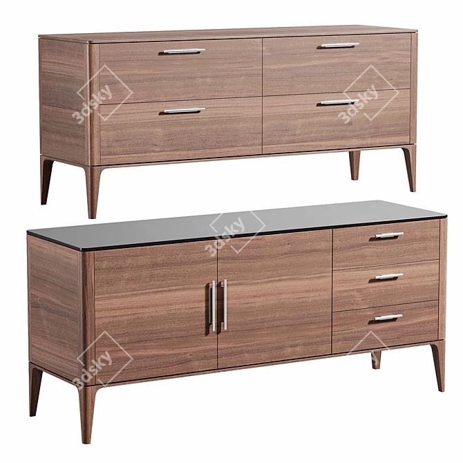 Elegant Tosconova Lungarno Dresser & Sideboard 3D model image 1