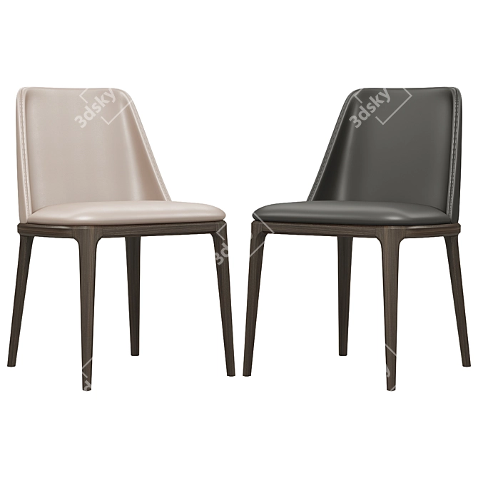 Elegant Grace Poliform Chair 3D model image 2