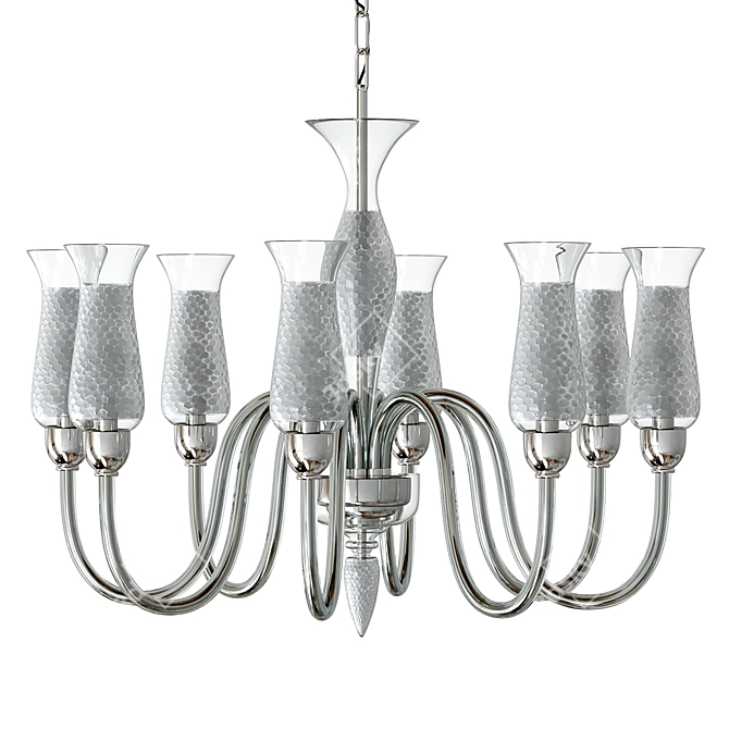 Elegant Opus K Chandelier 3D model image 2