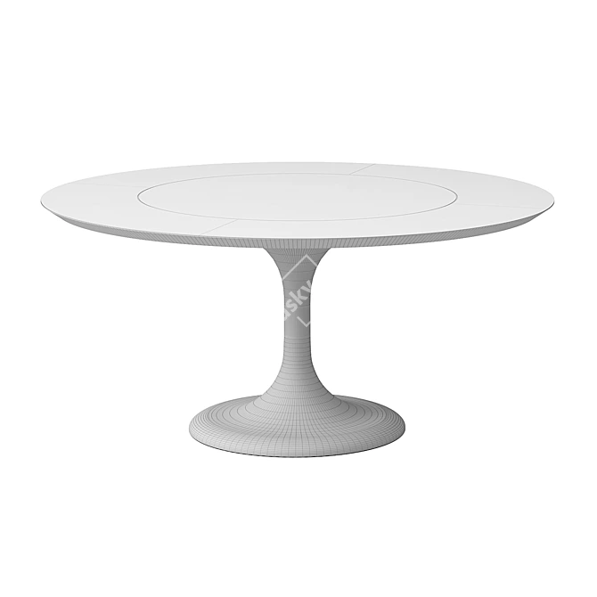 Apriori T Oval Dining Table 3D model image 2