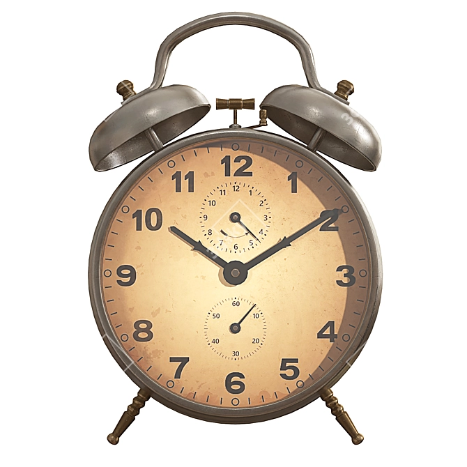 Sleek Modern Alarm Clock 3D model image 5