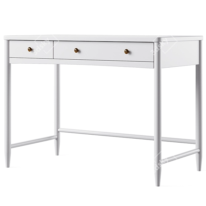 Hampshire Kids Desk - Stylish and Functional 3D model image 4