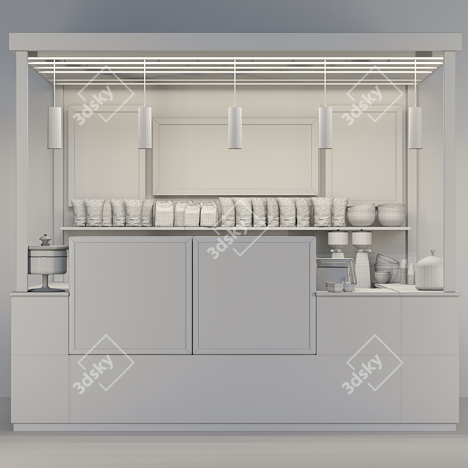 Title: Coffee Dot: Cafe, Bar, Restaurant Design Set 3D model image 3