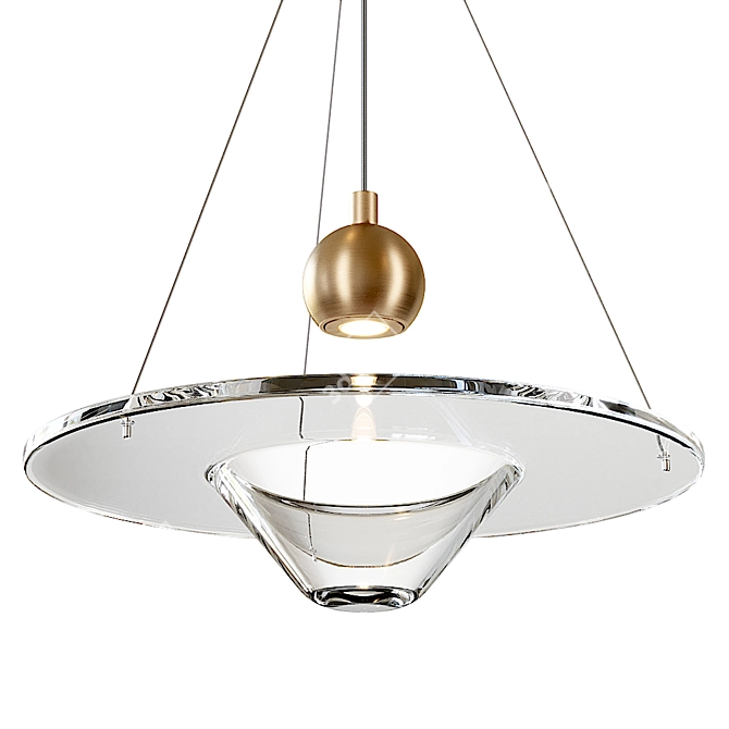 Elegant Clepsydra B Pendant Lamp 3D model image 3