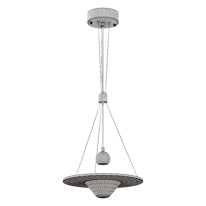 Elegant Clepsydra B Pendant Lamp 3D model image 6