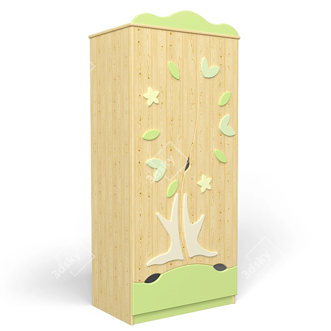 Fantasy Forest Cabinet: Fairy-inspired Girl's Furniture by Belkadesign 3D model image 2