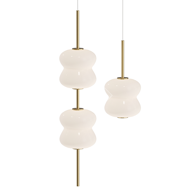 Title: Elegant LED Pendant Lamp 3D model image 1