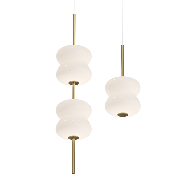 Title: Elegant LED Pendant Lamp 3D model image 3