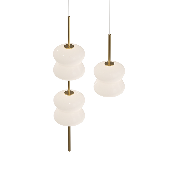 Title: Elegant LED Pendant Lamp 3D model image 4