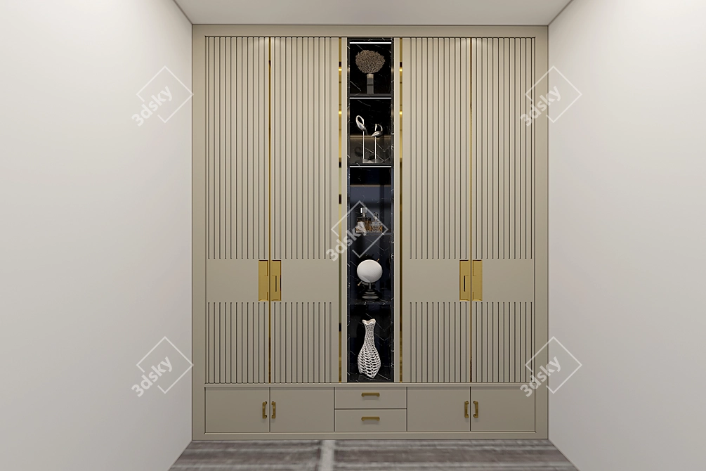 Modern Cabinet 3D model image 2