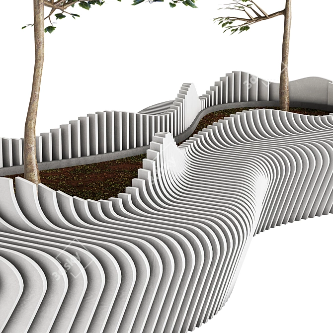 Modern 2015 Urban Furniture 3D model image 3