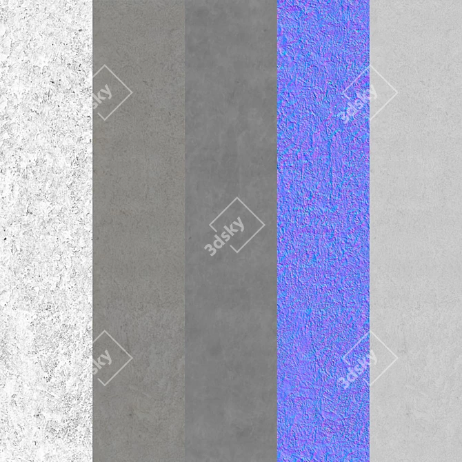 Seamless Decorative Stucco 3D model image 5