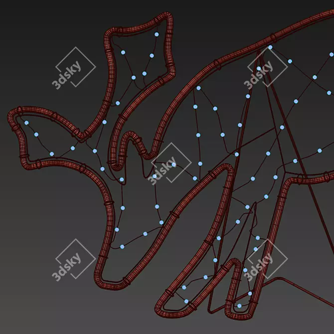  Illuminated LED Deer Figures 3D model image 4