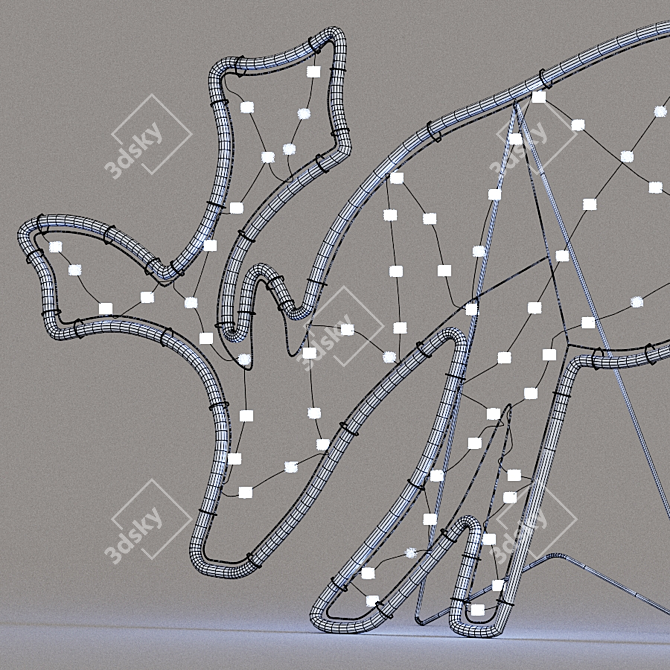  Illuminated LED Deer Figures 3D model image 11